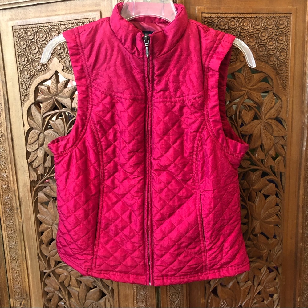 Westbound petites EUC quilted zip vest/jacket